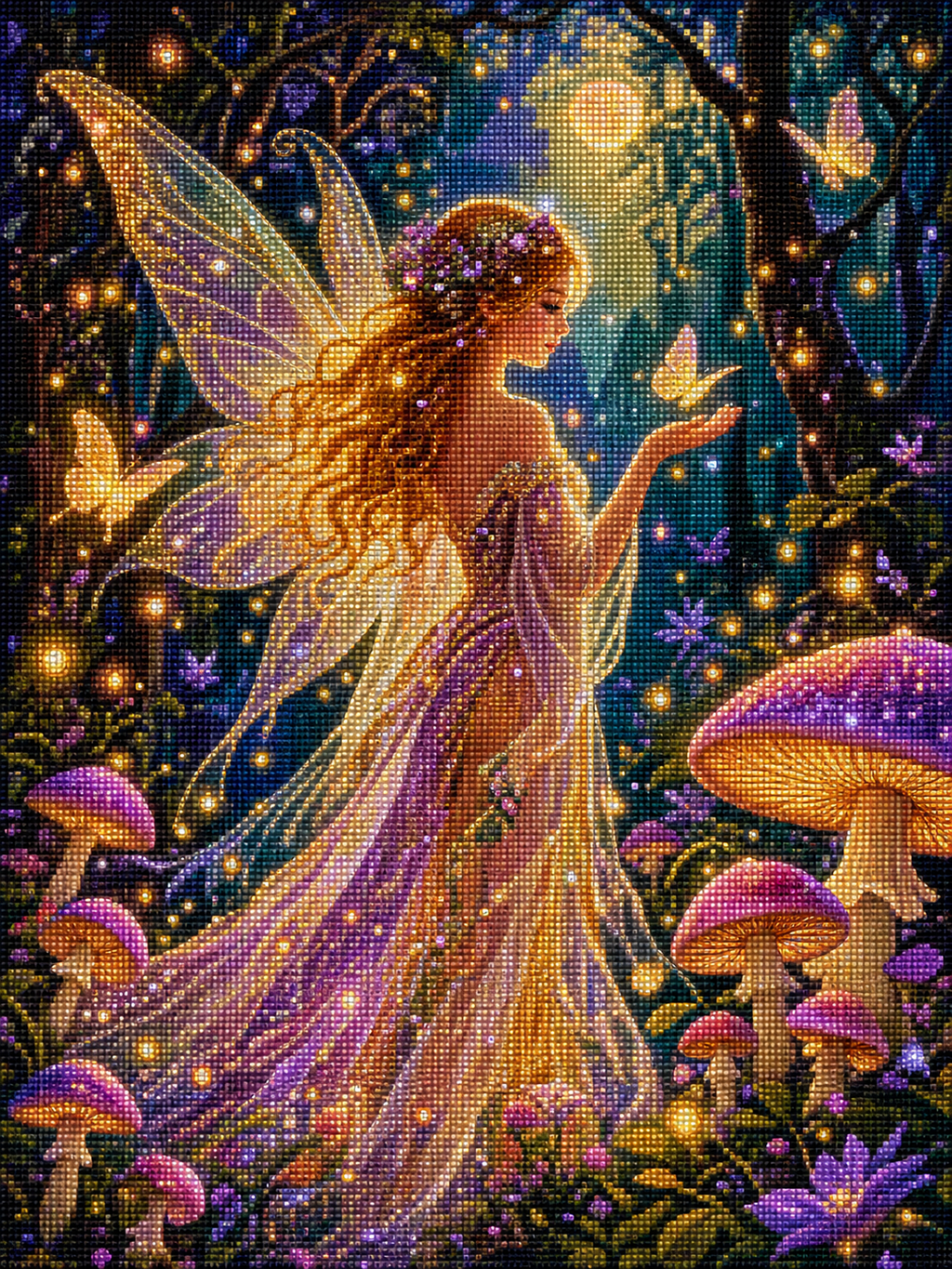 Enchanted Forest Fairy Diamond Painting Kit