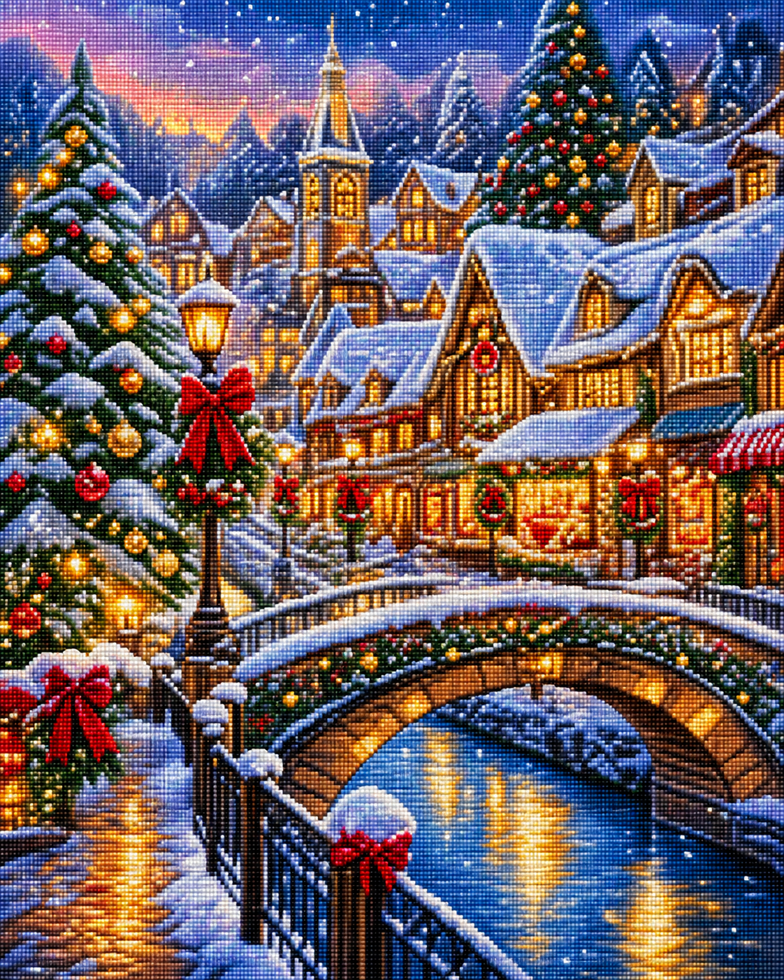 Christmas Village Diamond Painting Kit